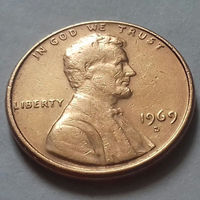 1 цент США 1969 D