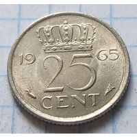 Нидерланды 25 центов, 1965     ( 3-2-5 )