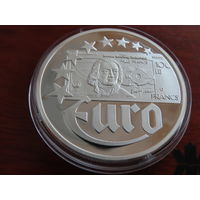 10 евро серебром 1997 года. В капсуле. Бельгия. Proof!