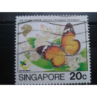 Сингапур, 1993. Бабочка монарх