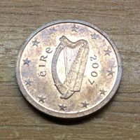 Ирландия 2 евроцента 2007  _РАСПРОДАЖА КОЛЛЕКЦИИ