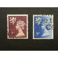 Великобритания 1978. Региональные почтовые марки Шотландии. Королева Елизавета II