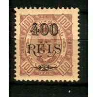 Португальские колонии - Гвинея - 1902 - Надпечатка 400 REIS на 100R - [Mi.75] - 1 марка. MLH.  (Лот 115BC)