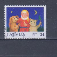 [2019] Латвия 1995. Рождество.Новый Год. Гашеная марка.