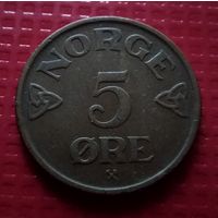 Норвегия 5 эре 1953 г. #40335