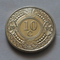 10 центов, Нидерландские Антильские острова, (Антиллы) 1991 г., UNC