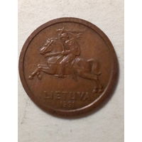 10 центов Литва 1991