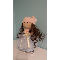 Интерьерная кукла хендмейд handmade (шатенка)