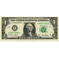 1 доллар 2001 C