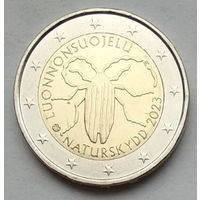 Финляндия 2 евро 2023 г. 100 лет первому закону Финляндии об охране природы