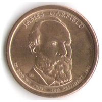 1 доллар США 2011 год 20-й Президент Джеймс Гарфилд двор D _состояние aUNC