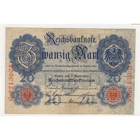 20 марок 1910 Кайзеровская Германия