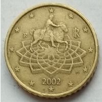 Италия 50 евроцентов 2002 г.