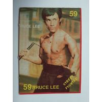 Карточка от жвачки (59) (50х70 мм) (Брюс Ли / Bruce Lee)