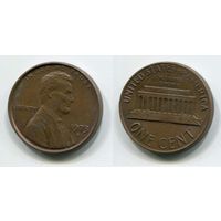 США. 1 цент (1973, буква D)