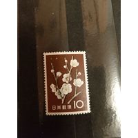 1961 Япония мих  744 оценка 3,2 евро чистая MNH** флора цветы (3-3)