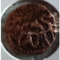 Золотая орда 1343-1350 двуглавый орел (подражание, откупной чекан)