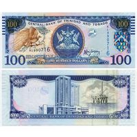 Тринидад и Тобаго. 100 долларов (образца 2006 года, P51b, UNC)