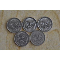 Австралия 5 центов (1968,2001)