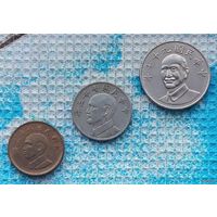 Тайвань набор монет 1, 5, 10 долларов.