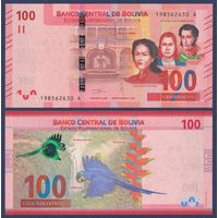 Боливия, 100 боливиано 1986 (2019) г., P-W251, UNC