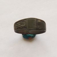 Перстенёк с остатками эмали  Диаметр 20 мм