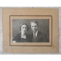 Фото "Семья", 1928 г., Могилев (14*9 см без паспарту, с паспарту 20-16 см)