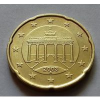 20 евроцентов, Германия 2003 A, AU
