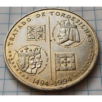 Португалия 200 эскудо, 1994 500 лет с момента заключения Тордесильясского договора      ( 1-10-2 )