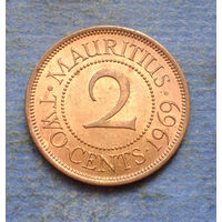 Маврикий Британская колония 2 цента 1969