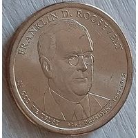 США 1 доллар 2014 (P) Франклин Рузвельт 32-й Президент #2