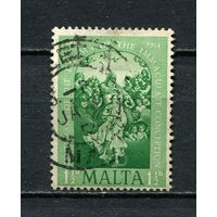 Британские колонии - Мальта - 1954 - Религия 1 1/2Р - [Mi.234] - 1 марка. Гашеная.  (Лот 42EZ)-T25P5