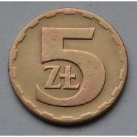 Польша, 5 злотых 1975 г.