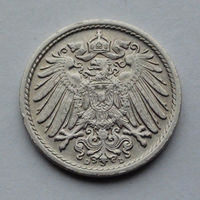 Германия - Германская империя 5 пфеннигов. 1912. D