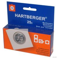 Холдер Hartberger для монет диаметром до 43 мм. Белый, самоклеящийся, 67*67 мм
