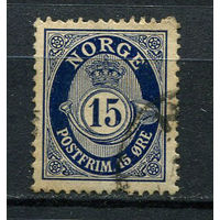 Норвегия - 1920/1929 - Цифры 15 O - [Mi.99] - 1 марка. Гашеная.  (Лот 54EC)-T5P5