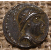 Греция   короли Бактрии. eukratides I c171-145г.до н.э. 2,6гр.15,5мм.