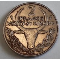 Мадагаскар 2 франка, 1977 (14-5-23(в))