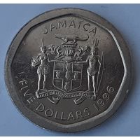 Ямайка 5 долларов, 1996 (3-7-92)