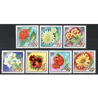 Цветы Флора Монголия 1983 год серия из 7 марок **