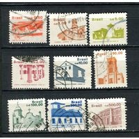 Бразилия - 1986-1988 - Стандарты, архитектура - есть полные серии - 12 марок. Гашеные.  (Лот 5CZ)