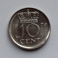 Нидерланды 10 центов. 1979