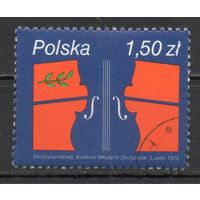 Международный конкурс молодых скрипачей в Люблине Польша 1979 год серия из 1 марки