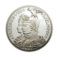 2 марки 1901 года 200 лет Пруссии копия монеты Германской империи