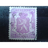 Бельгия 1936 Стандарт, герб  20 сантимов