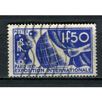 Франция - 1936 - Всемирная выставка 1,5Fr - [Mi.333] - 1 марка. Гашеная.  (Лот 83CO)