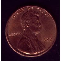 1 цент 1992 год США