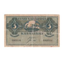 Эстония 5 марок 1919 года. Нечастая!
