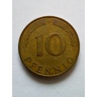 10 пфеннигов 1972 G