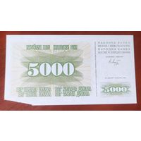 Босния и Герцеговина 5000 динар 1993 года